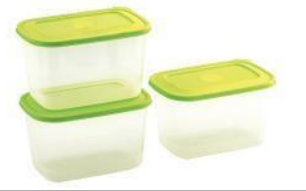 Food Saver Container 800H (800H X 3) (2400 ml) (Green)